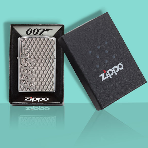 James Bond Zippo Lighter - Weave-Texture Armor Edition | 007Store