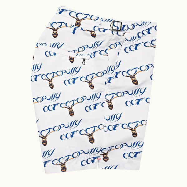 James Bond Octopussy Logo Swim Shorts By Orlebar Brown