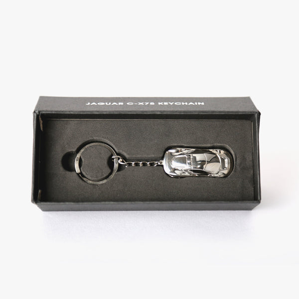 Turnbull & Asser Black Leather Key Fob