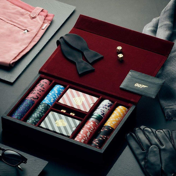 Leather Poker Set