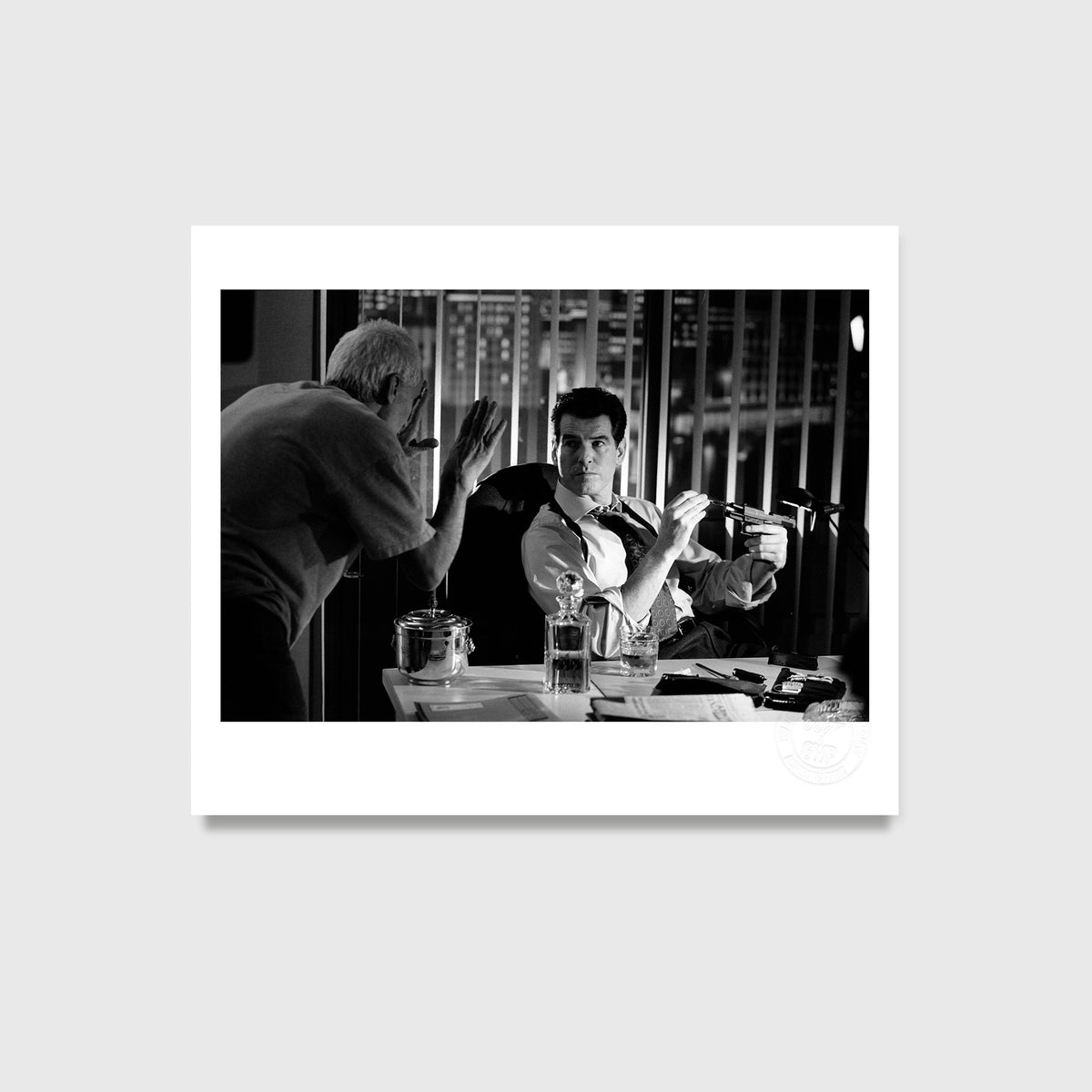 Pierce Brosnan Between Scenes (2002) Studio Stamped Print - By Greg Williams Photography