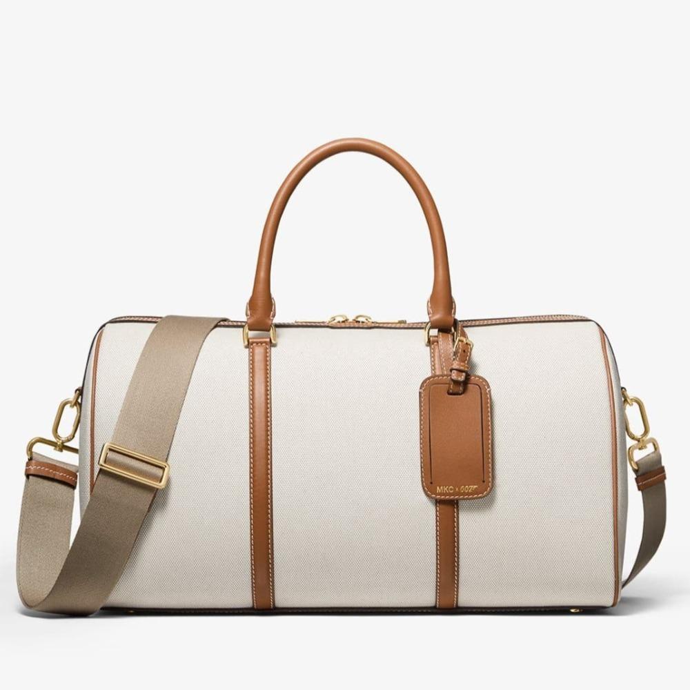 MKC x 007 Bond Cotton Canvas &amp; Leather Duffle Bag - by Michael Kors Collection - 007STORE