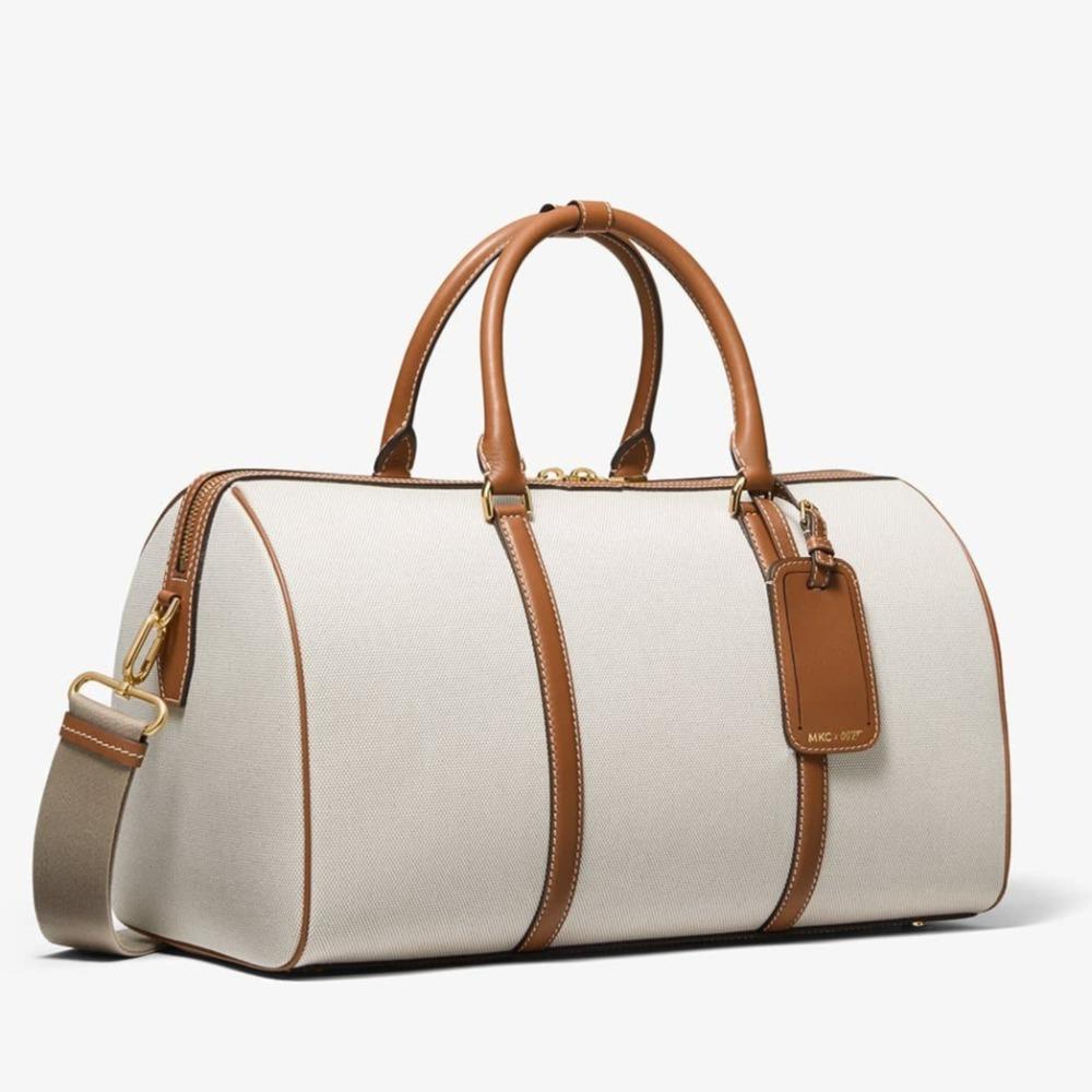 MKC x 007 Bond Cotton Canvas &amp; Leather Duffle Bag - by Michael Kors Collection - 007STORE