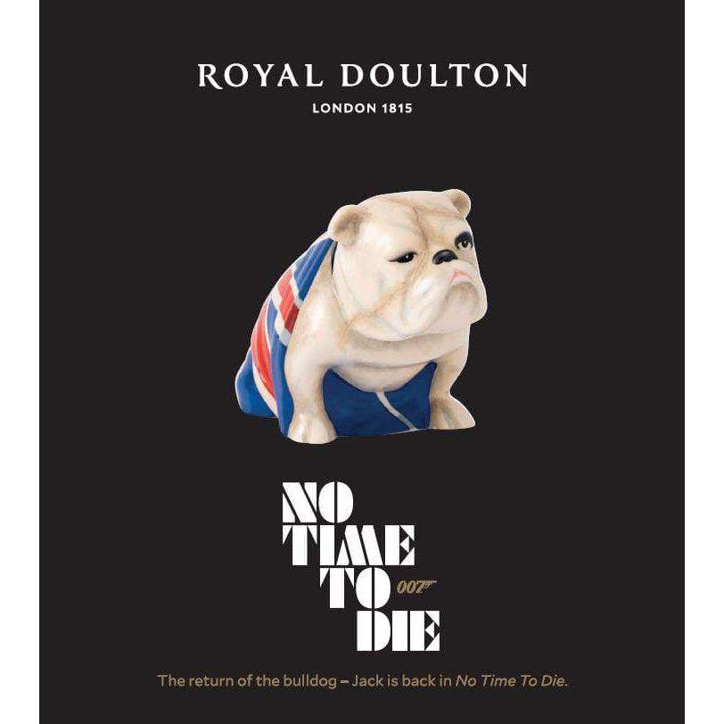 Jack The Bulldog Porcelain Model - No Time To Die Edition - By Royal Doulton - 007STORE