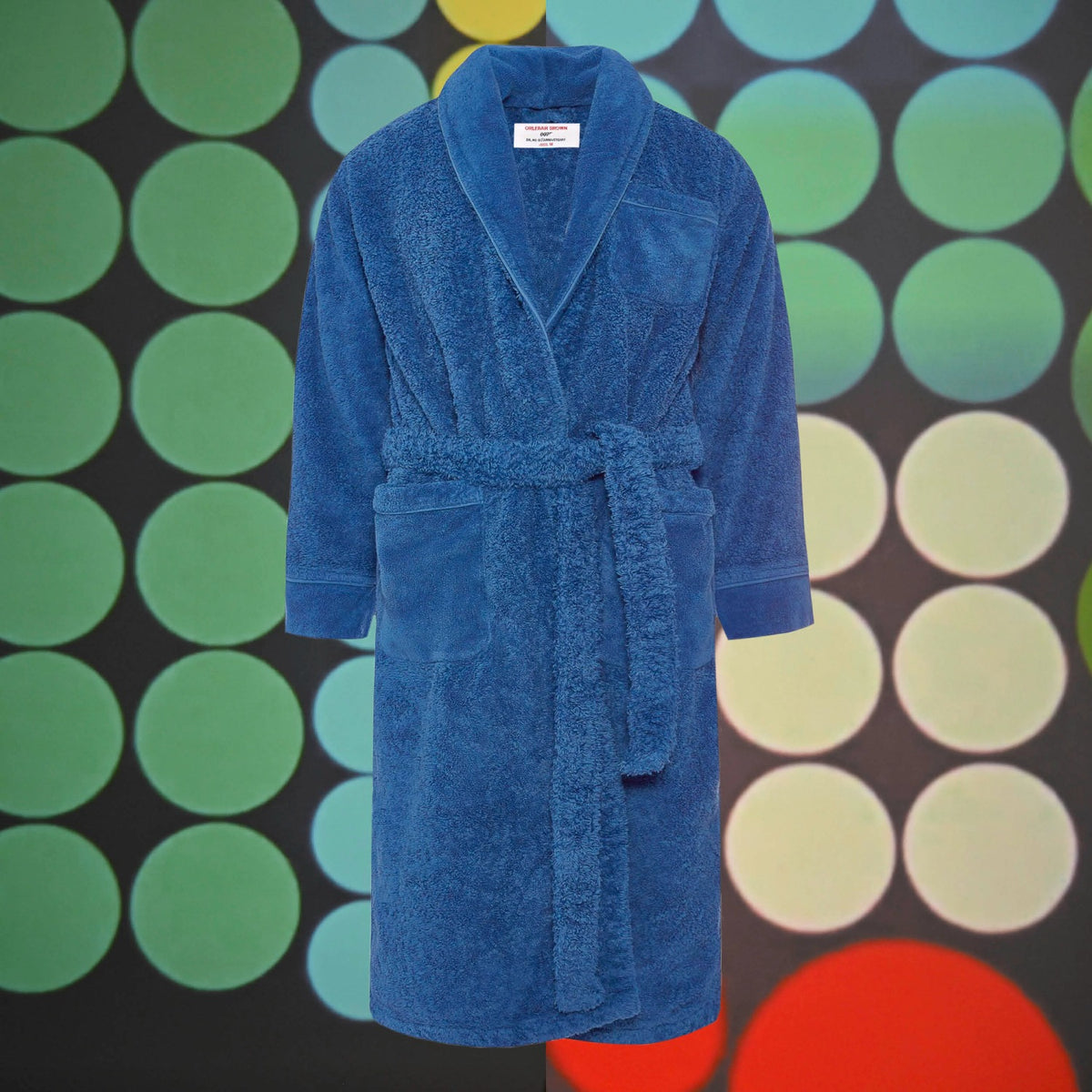 James Bond Mid Blue Dr. No Towelling Robe - By Orlebar Brown