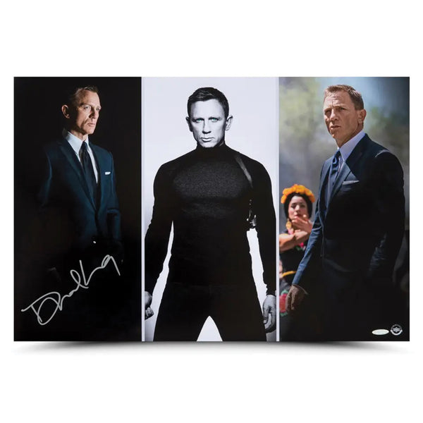James Bond Daniel Craig Autographed Print - Spectre Montage | 007Store