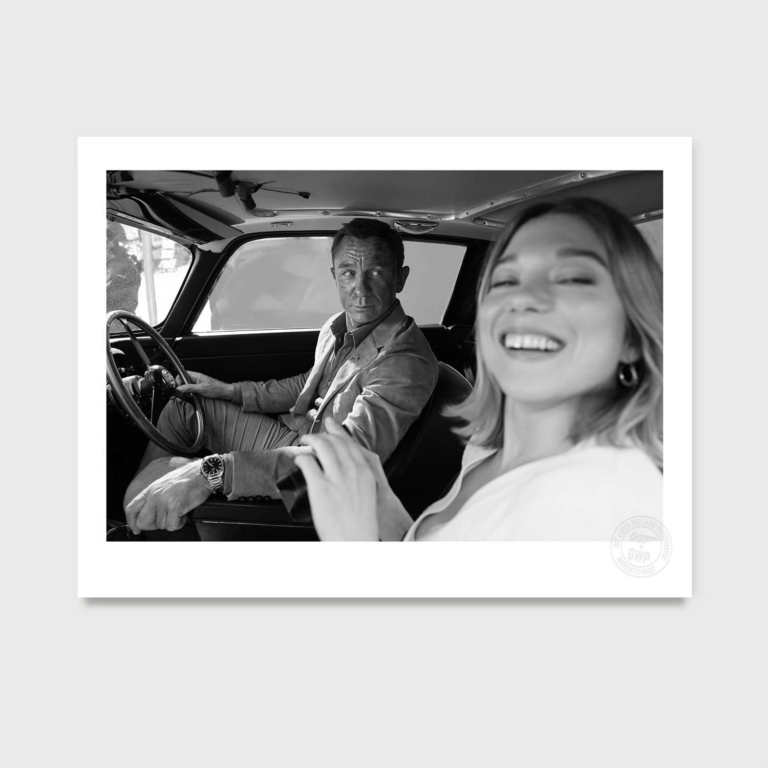 Daniel Craig & Lea Seydoux (2019) Studio Stamped Print - By Greg Williams Photography PHOTO PRINT Greg Williams 