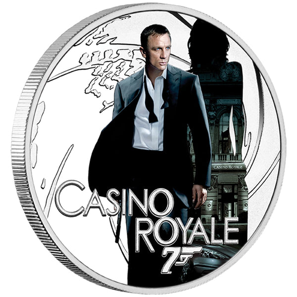 James Bond Perth Mint Casino Royale 1/2oz Silver Proof Coin | 007Store