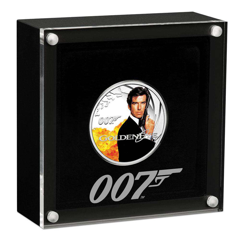 James Bond GoldenEye 1/2 oz Silver Proof Coin - By The Perth Mint Collectible Coins & Currency PERTH MINT 