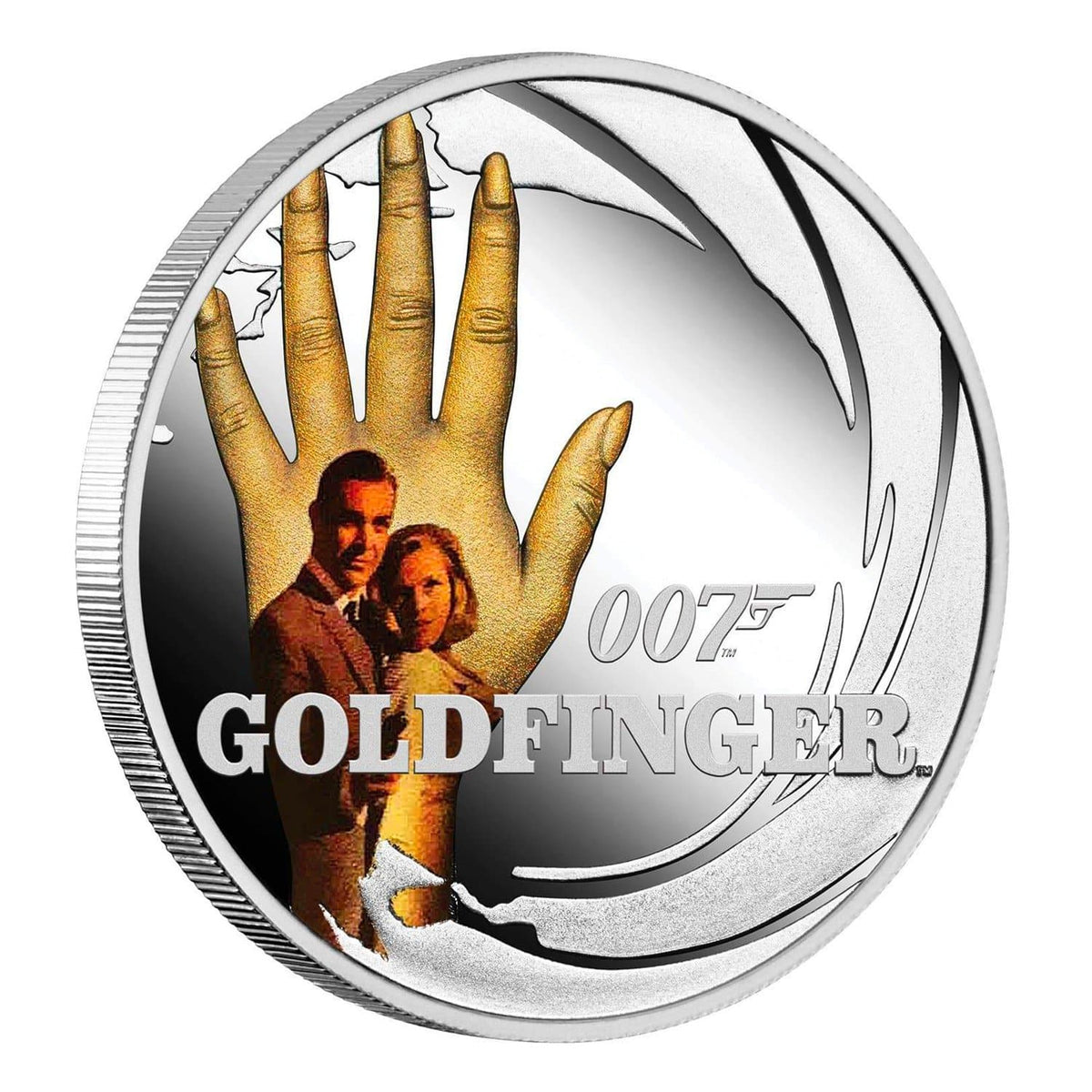James Bond Goldfinger 1/2 oz Silver Proof Coin - by The Perth Mint SCOIN PERTH MINT 