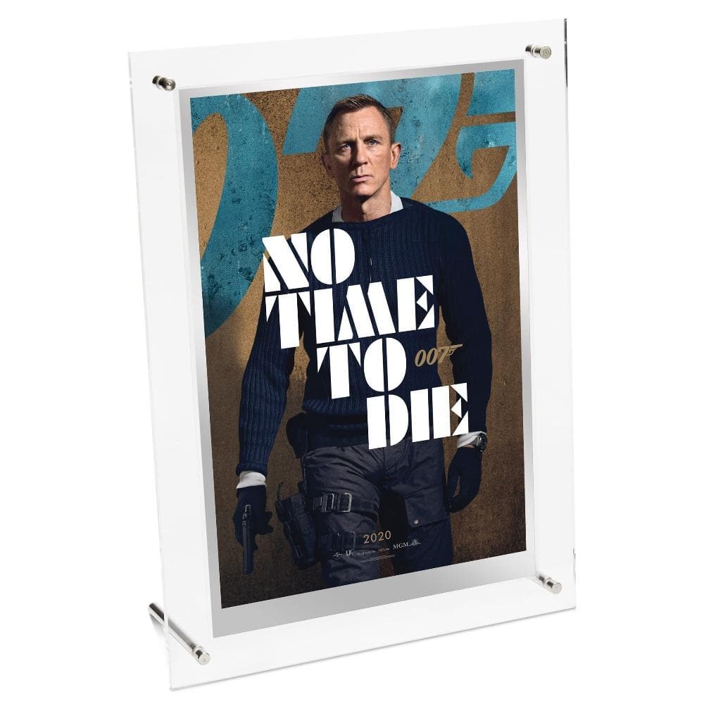 James Bond Poster 35g Silver Foil - No Time To Die Edition - By The Perth Mint Coins PERTH MINT 