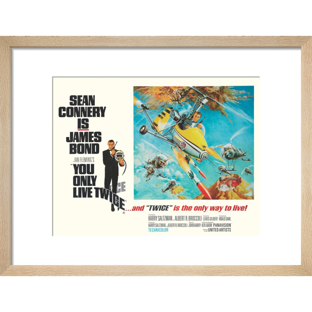 Gerahmter James Bond-Kunstdruck „Man lebt nur zweimal“ – von King & McGaw