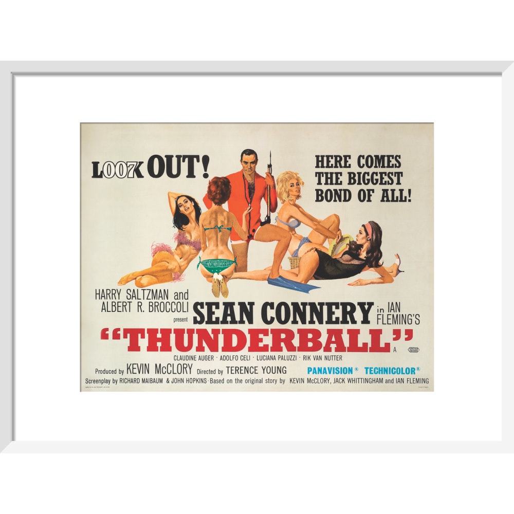 James Bond Thunderball Framed Art Print - By King & McGaw 007Store