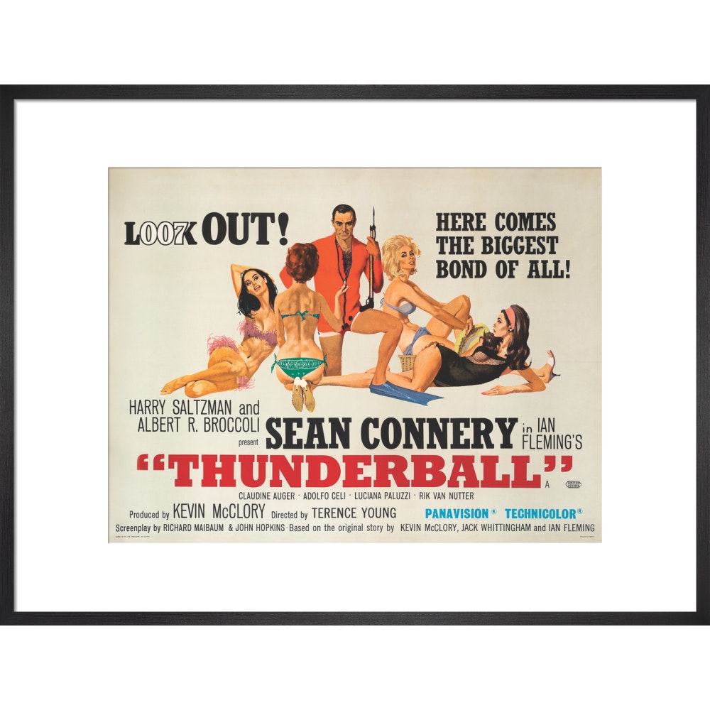 James Bond Thunderball Framed Art Print - By King & McGaw 007Store