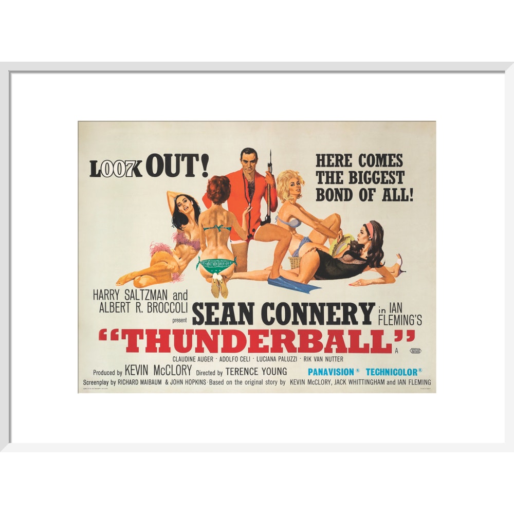 James Bond Thunderball Framed Art Print - By King & McGaw 007Store