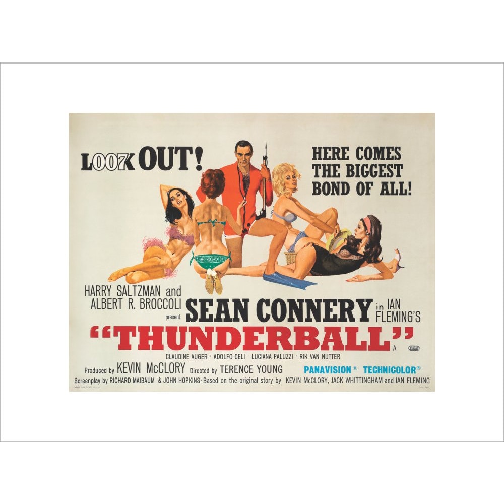 James Bond Thunderball Framed Art Print - By King & McGaw 007Store