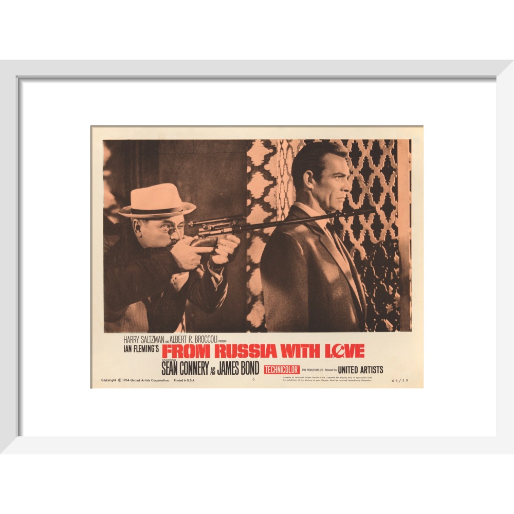 James Bond From Russia With Love Lobby Card Framed Art Print - By King & McGaw 007Store