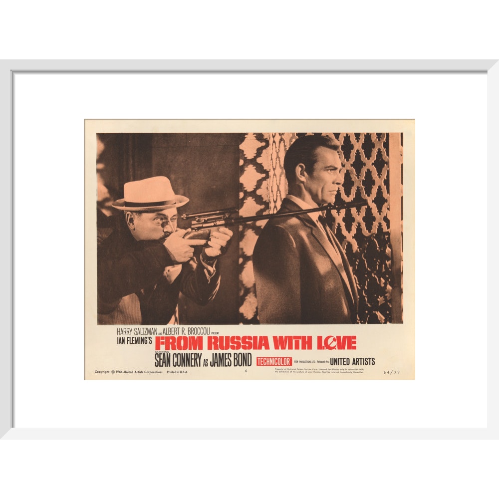 James Bond From Russia With Love Lobby Card Framed Art Print - By King & McGaw 007Store