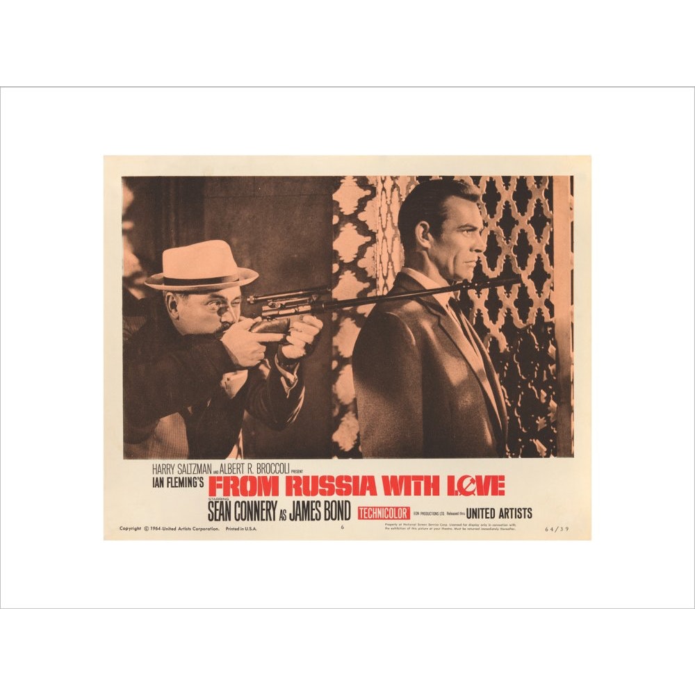 James Bond From Russia With Love Lobby Card Framed Art Print - By King & McGaw 007Store