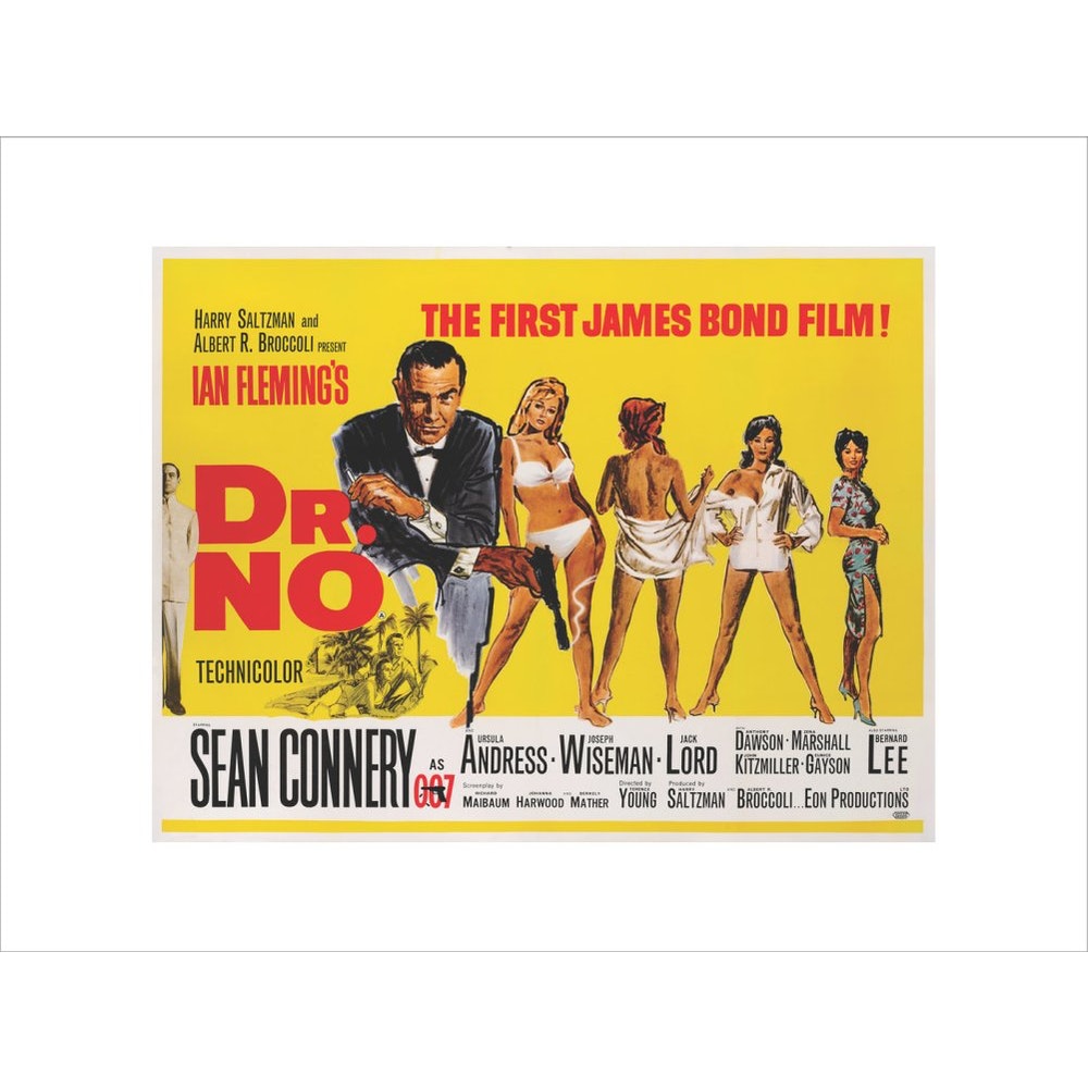 James Bond Dr. No Framed Art Print - By King & McGaw 007Store