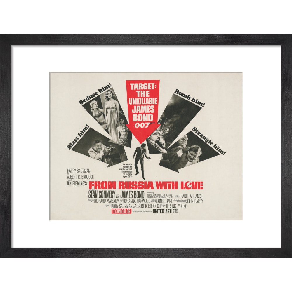 James Bond From Russia With Love Framed Art Print - By King & McGaw