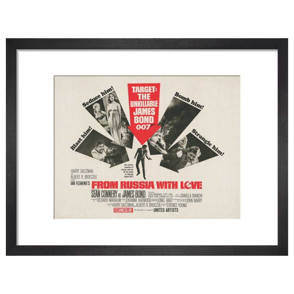 James Bond From Russia With Love Framed Art Print - By King & McGaw