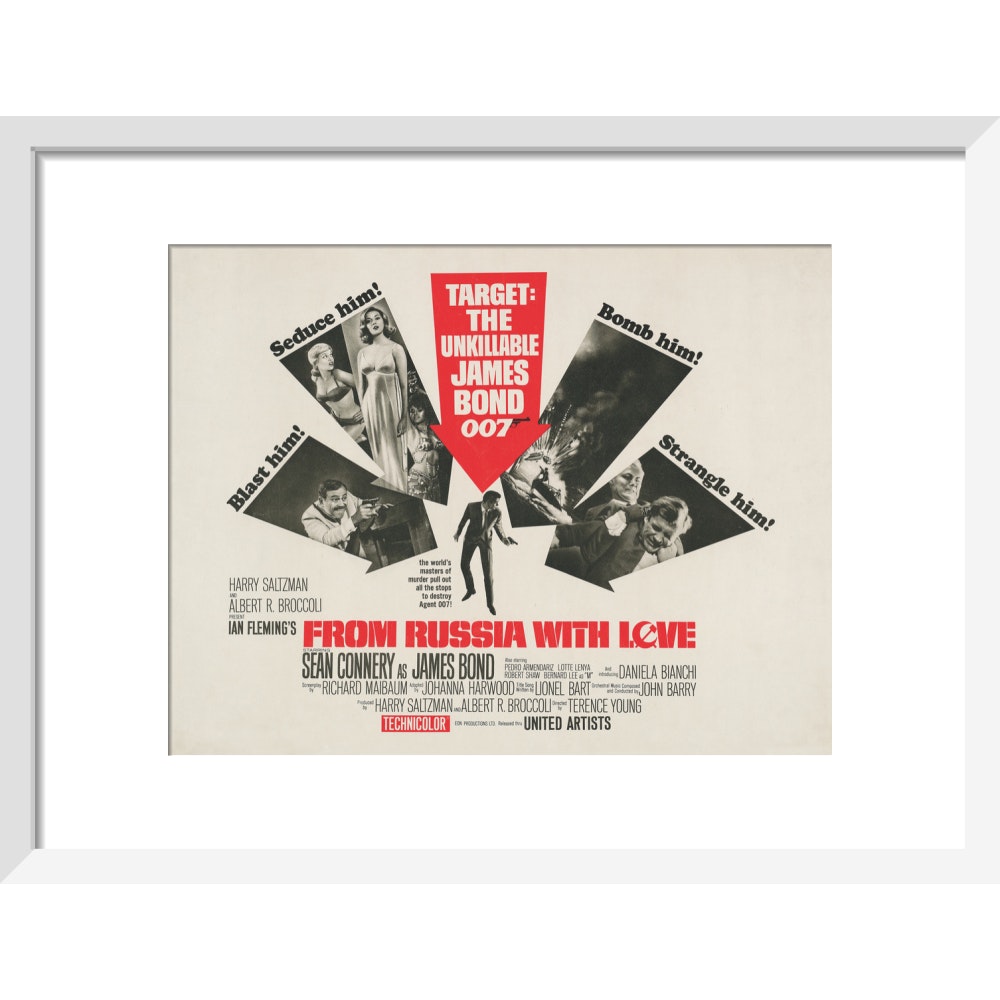 James Bond From Russia With Love Framed Art Print - By King & McGaw
