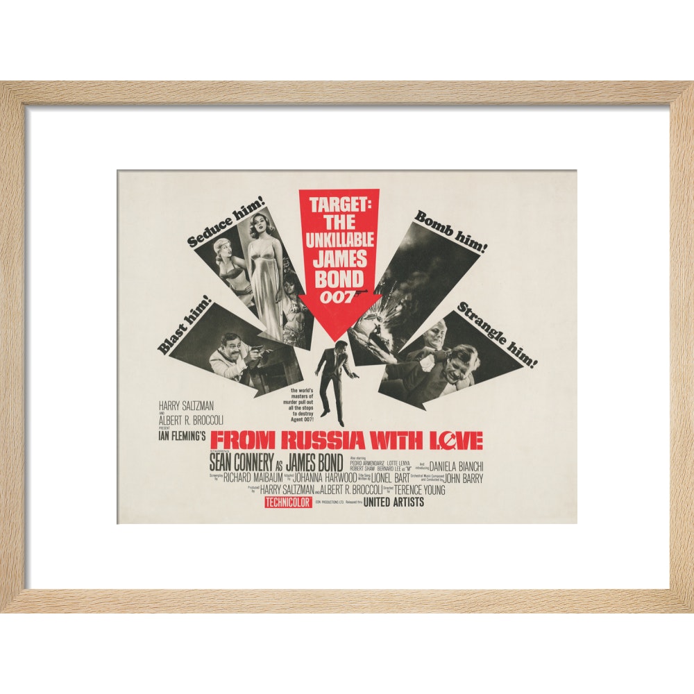 James Bond From Russia With Love Framed Art Print - By King & McGaw