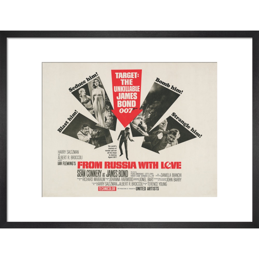 James Bond From Russia With Love Framed Art Print - By King & McGaw