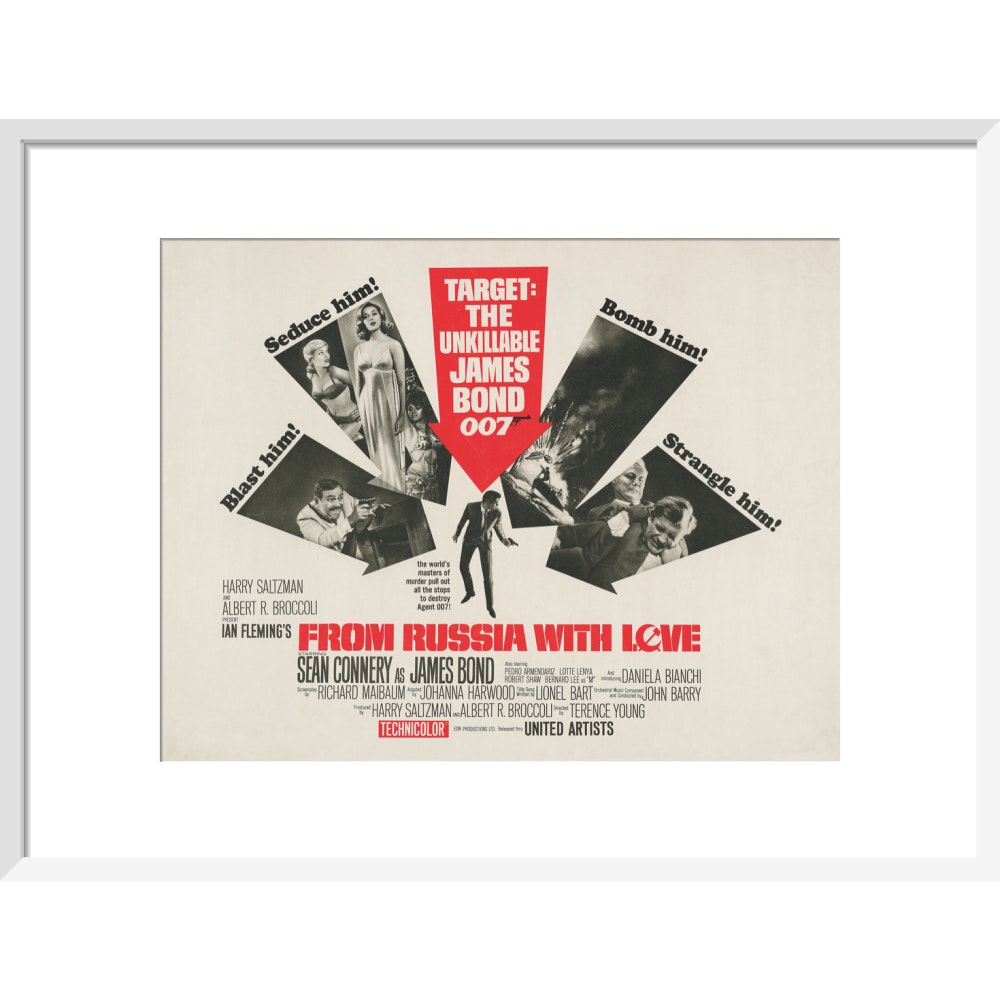 James Bond From Russia With Love Framed Art Print - By King & McGaw