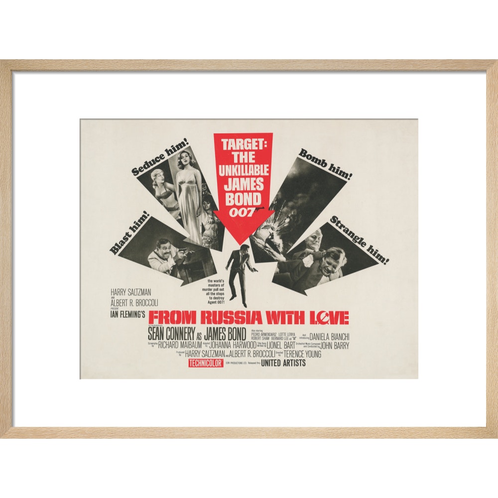 James Bond From Russia With Love Framed Art Print - By King & McGaw