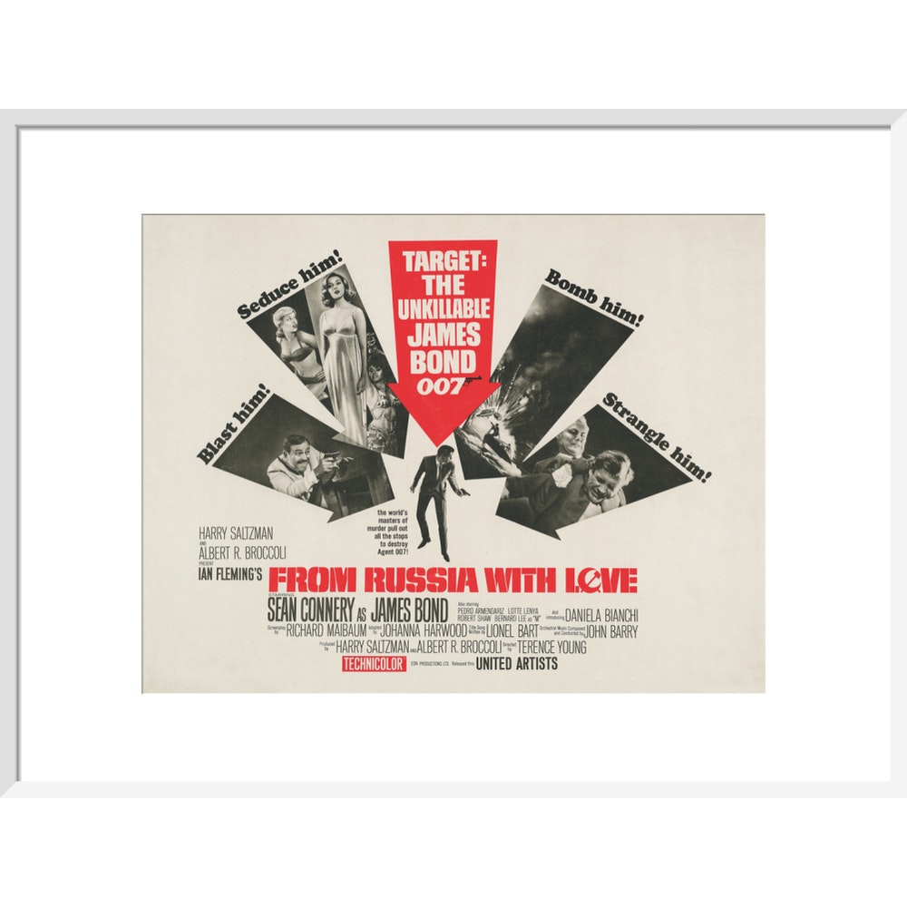 James Bond From Russia With Love Framed Art Print - By King & McGaw