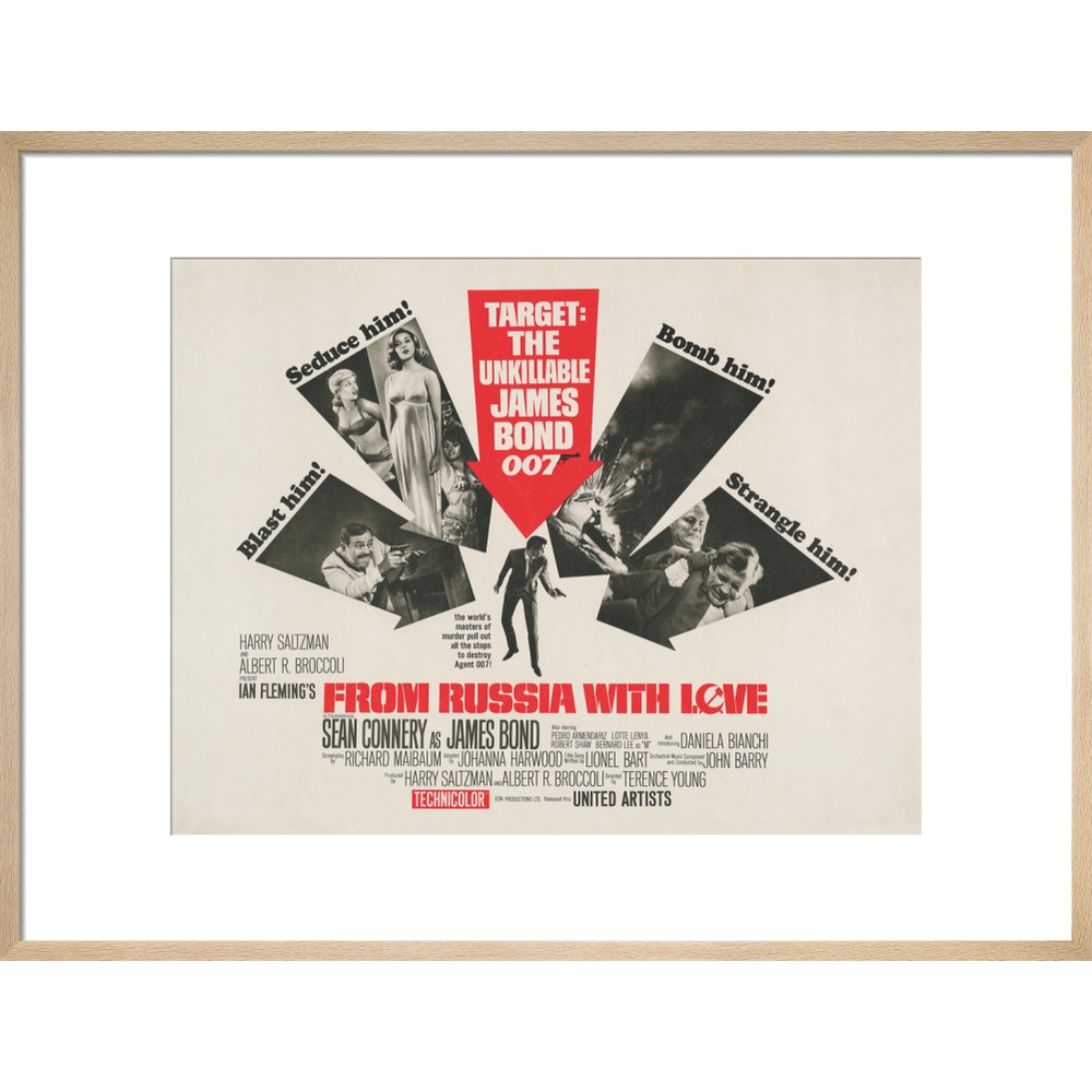 James Bond From Russia With Love Framed Art Print - By King & McGaw