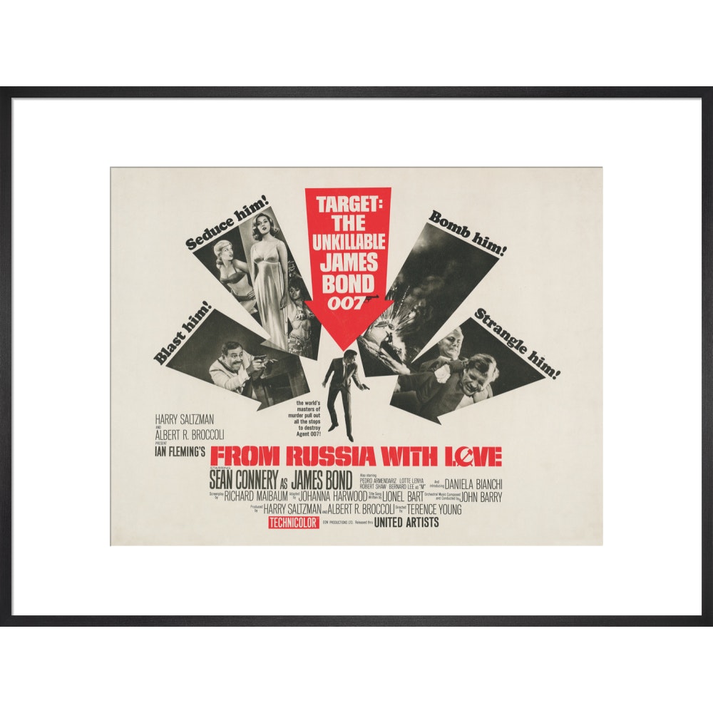James Bond From Russia With Love Framed Art Print - By King & McGaw