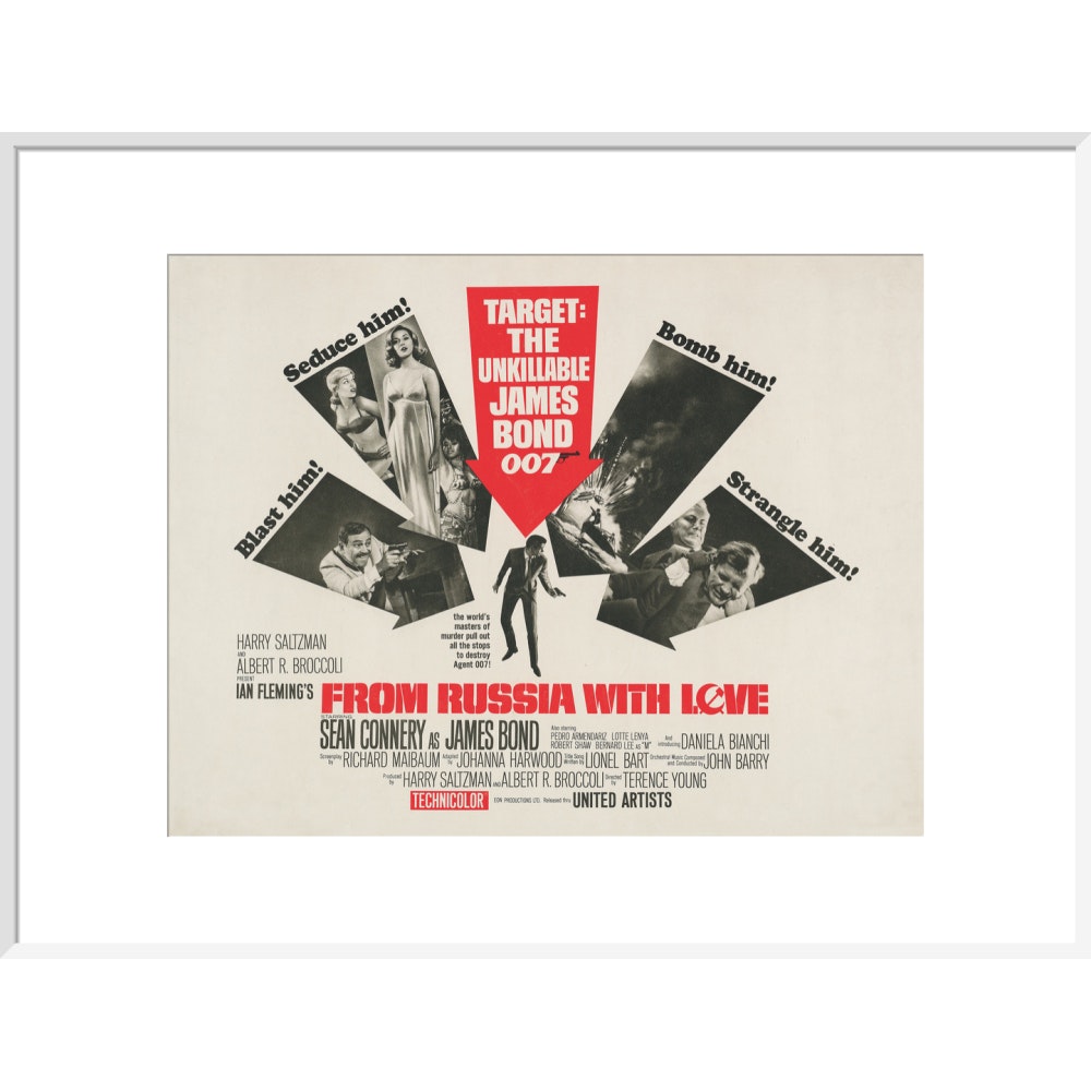 James Bond From Russia With Love Framed Art Print - By King & McGaw