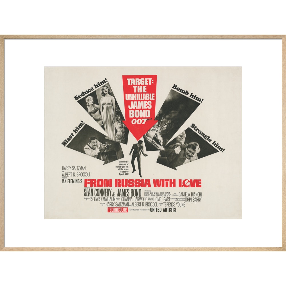 James Bond From Russia With Love Framed Art Print - By King & McGaw