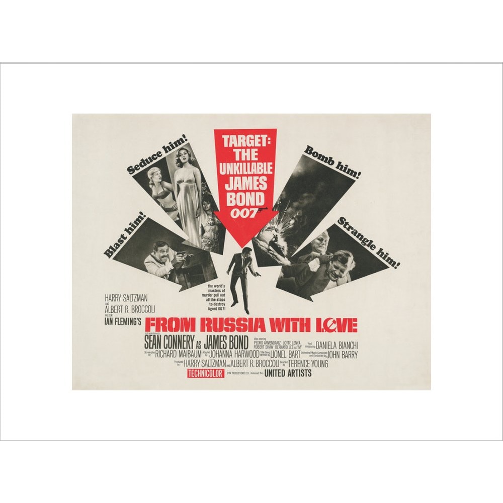 James Bond From Russia With Love Framed Art Print - By King & McGaw