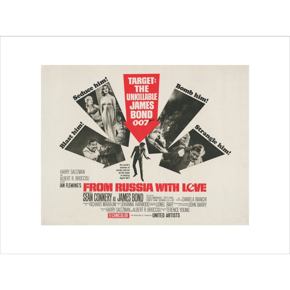 James Bond From Russia With Love Framed Art Print - By King & McGaw