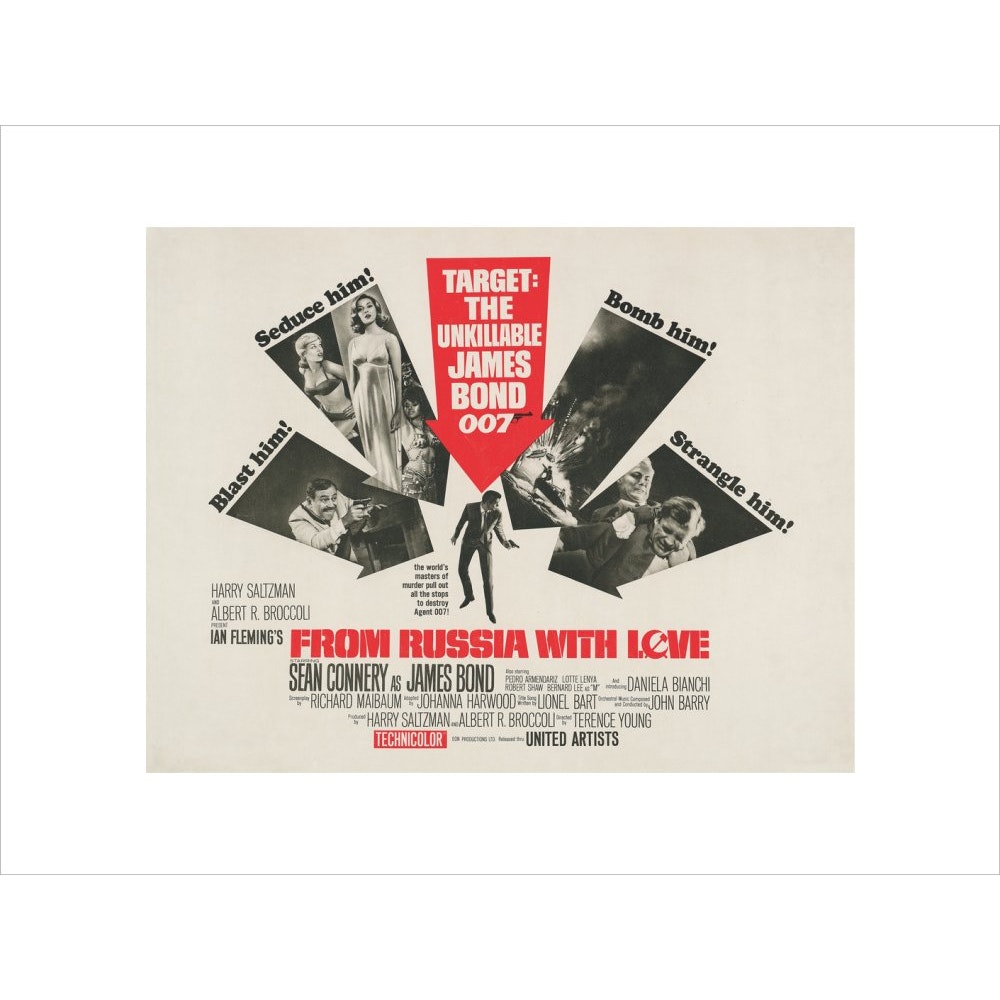 James Bond From Russia With Love Framed Art Print - By King & McGaw