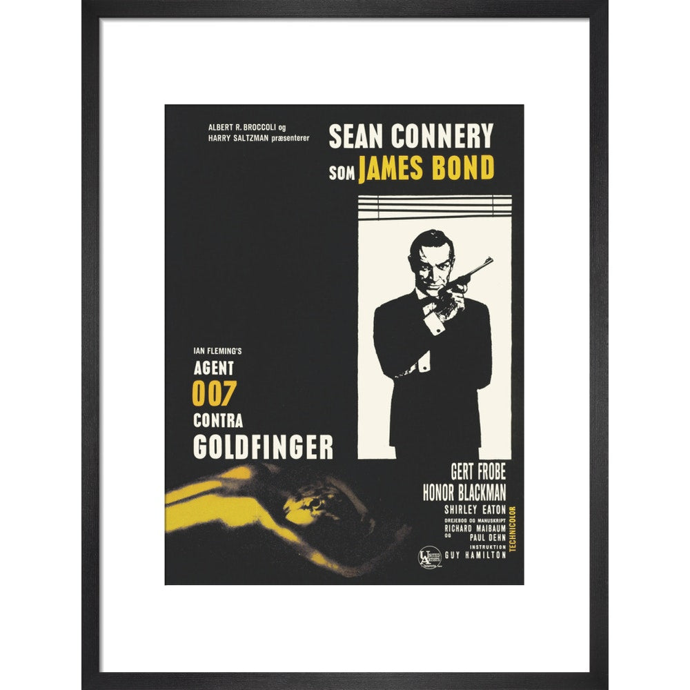 James Bond Danish Goldfinger Framed Art Print - By King & McGaw