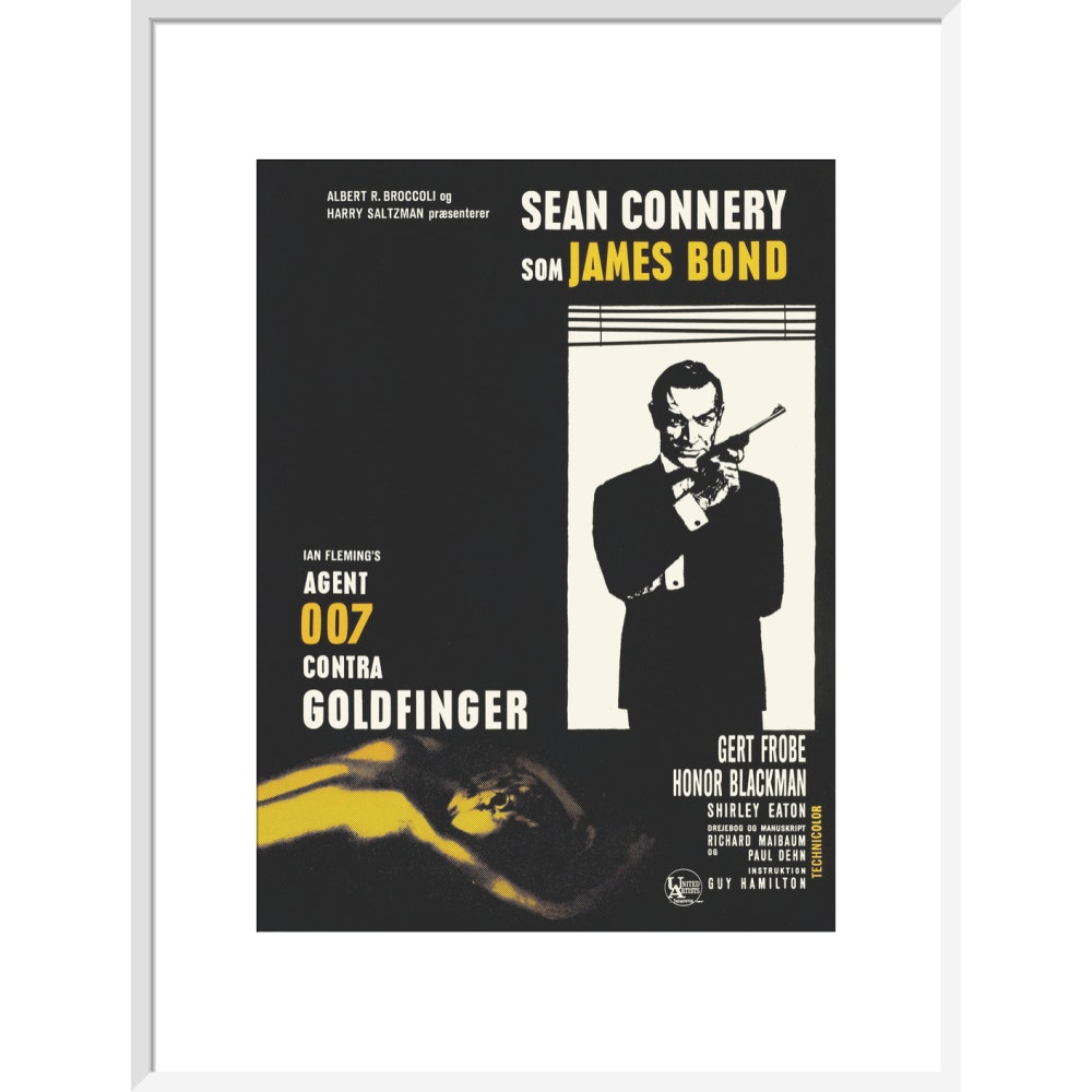 James Bond Danish Goldfinger Framed Art Print - By King & McGaw