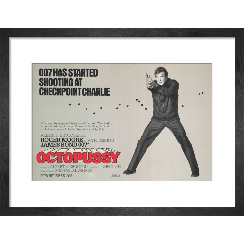 James Bond Octopussy Framed Art Print - By King & McGaw