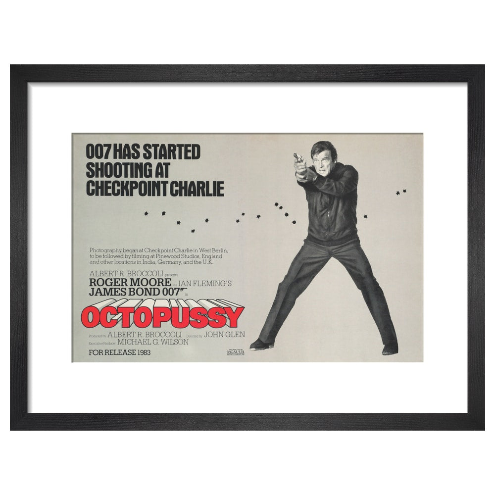 James Bond Octopussy Framed Art Print - By King & McGaw