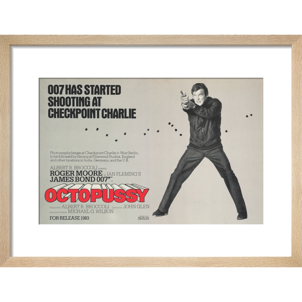 James Bond Octopussy Framed Art Print - By King & McGaw