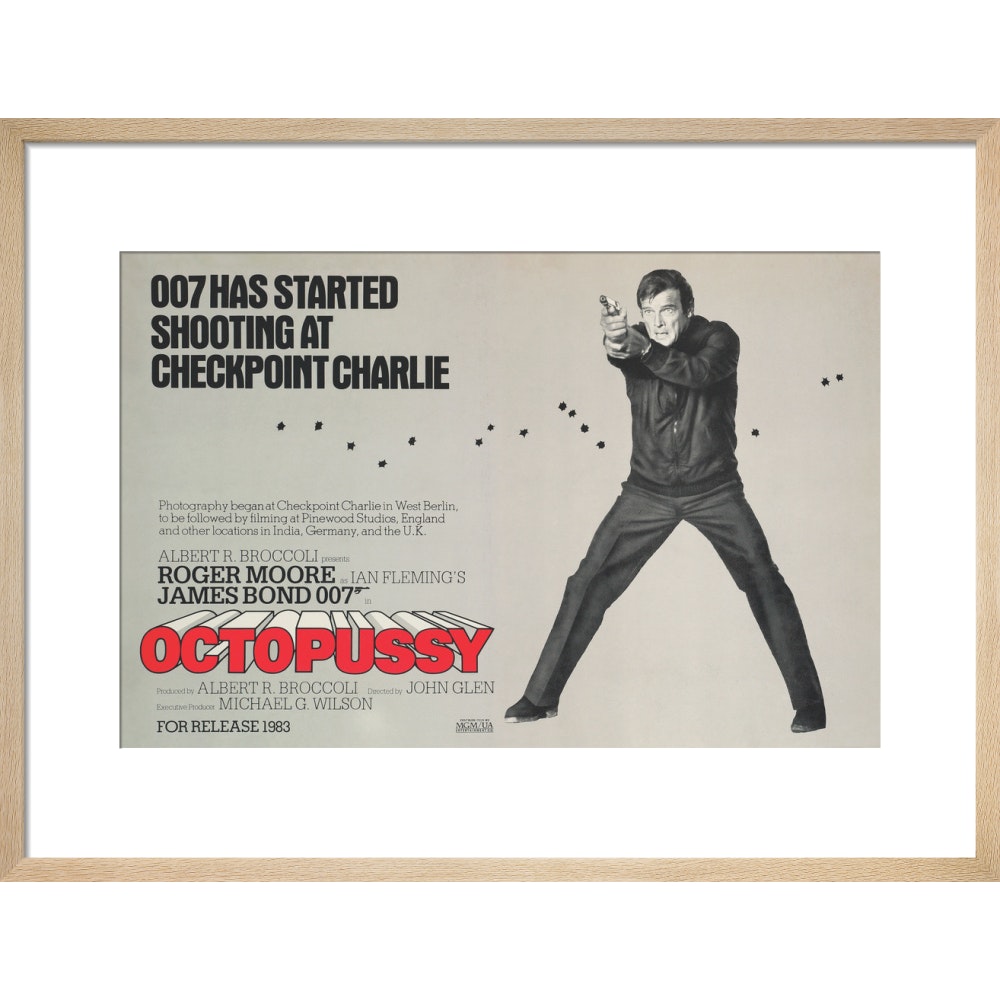 James Bond Octopussy Framed Art Print - By King & McGaw