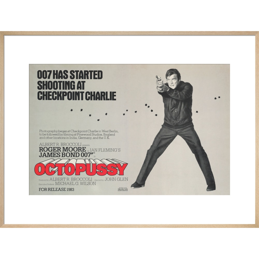 James Bond Octopussy Framed Art Print - By King & McGaw