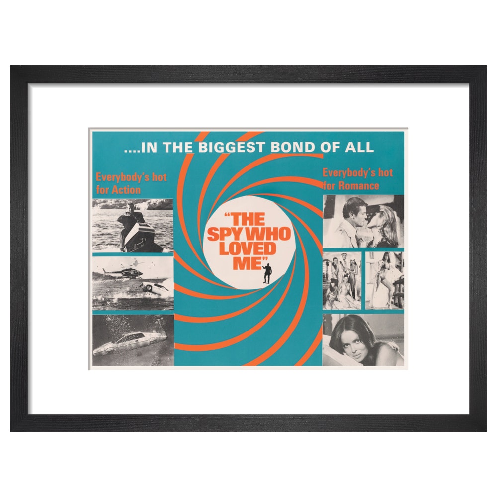 Gerahmter Kunstdruck „James Bond – Der Spion, der mich liebte“ – von King & McGaw