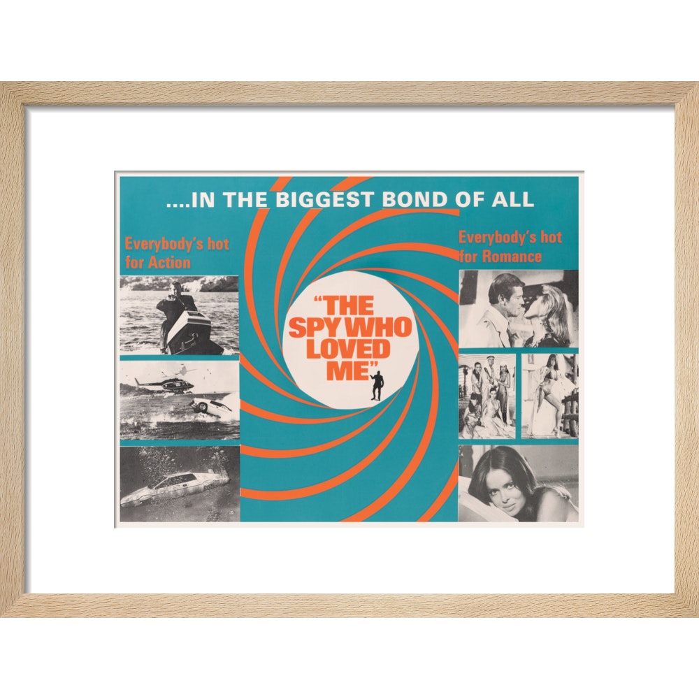 Gerahmter Kunstdruck „James Bond – Der Spion, der mich liebte“ – von King & McGaw
