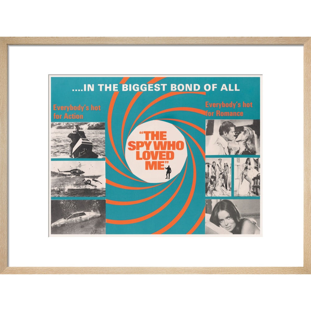 Gerahmter Kunstdruck „James Bond – Der Spion, der mich liebte“ – von King & McGaw