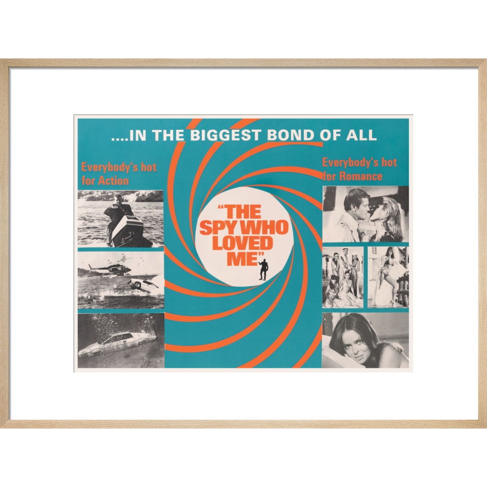 Gerahmter Kunstdruck „James Bond – Der Spion, der mich liebte“ – von King & McGaw